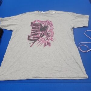 Gray Marvel Gambit Short Sleeve Graphic Tee / Size XL